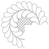 feather wreath w grid 3 qtrs